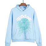 Sky Blue Sp5der Hoodie/Large