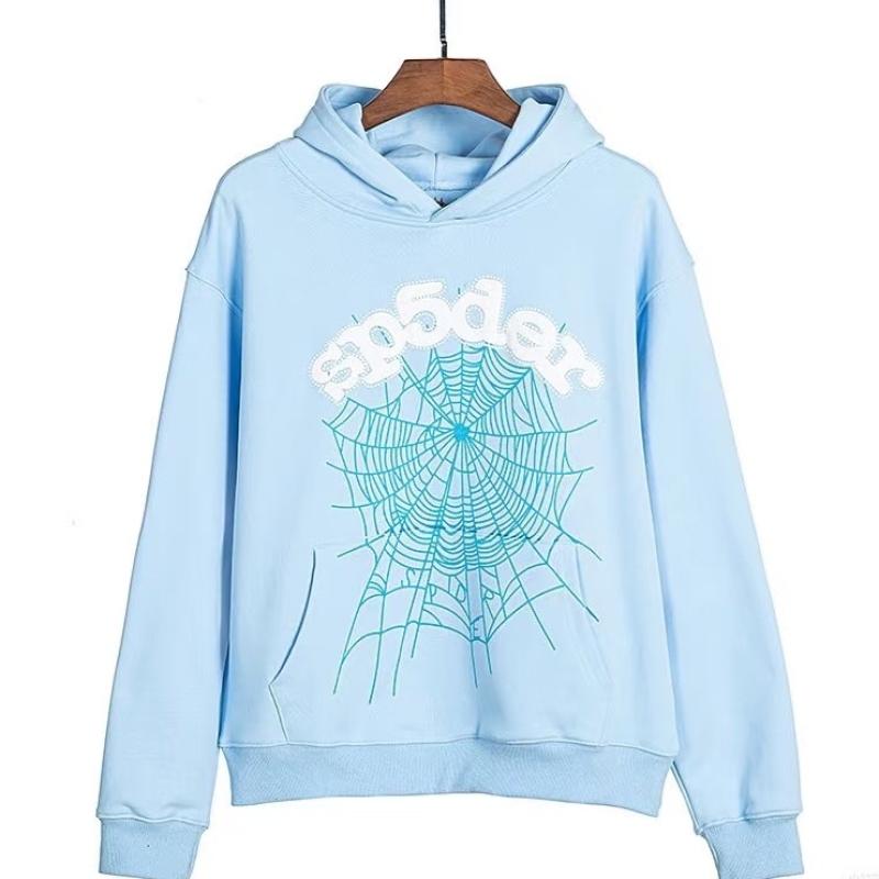Sky Blue Sp5der Hoodie/Large